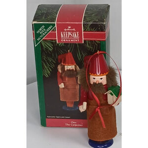 Vintage Hallmark Keepsake Christmas Ornament Otto The Carpenter 1992 Nutcracker